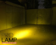 Ночной обзор желтой фары на 42 Ватта, от интернет-магазина Про-Ламп