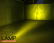 Как светит светодиодная желтая фара на 48 Ватт. Про-Ламп