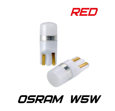Светодиодные лампы Optima Premium W5W (T10) Osram Chip Red
