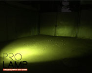 Ночные фото желтых светодиодных балок на авто и мото-технику. Pro-Lamp.ru