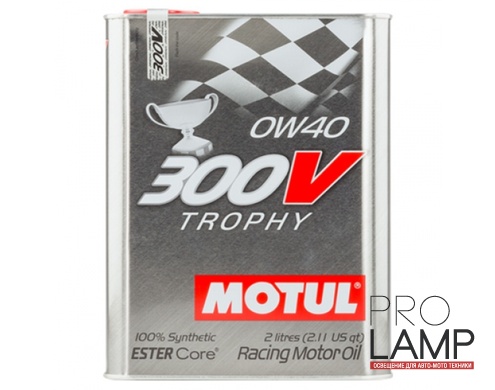 MOTUL 300V Trophy 0W-40 - 2 л.