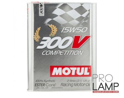MOTUL 300V Competition 15W-50 - 2 л.