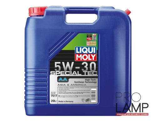 LIQUI MOLY Special Tec AA 5W-30 — НС-синтетическое моторное масло 20 л.