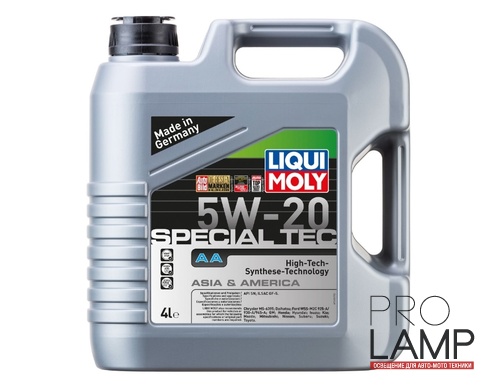 LIQUI MOLY Special Tec AA 5W-20 — НС-синтетическое моторное масло 4 л.