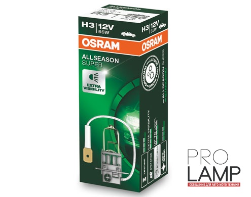 Галогеновые лампы Osram Allseason Super H3 (64151ALS)