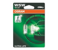 Галогеновые лампы Osram Ultra Life W5W - 2825ULT-02B